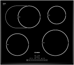 Индукционная варочная панель Bosch PIB 651F17E на 4 конфорки, шириной 59.2 см, черный в Санкт-Петербурге