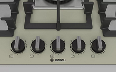 Газовая варочная панель Bosch PPQ7A8B90R на 5 конфорки, шириной 75.2 см, кварц в Санкт-Петербурге