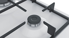 Газовая варочная панель Bosch PGP6B2B90R на 4 конфорки, шириной 58.2 см, белый в Санкт-Петербурге