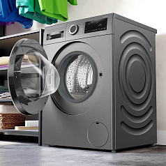 Стиральная машина Bosch WGG142ZRPL 1200 об/мин, серебристый, инверторный EcoSilenceDrive двигатель в Санкт-Петербурге Стиральная машина Bosch WGG142ZRPL 1200 об/мин, серебристый, инверторный EcoSilenceDrive двигатель в Санкт-Петербурге