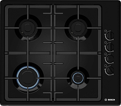 Газовая варочная панель Bosch PBP6C6B92R на 4 конфорки, шириной 58 см, черный в Санкт-Петербурге