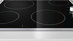 Электрическая варочная панель Bosch PKE 645C17E на 4 конфорки, шириной 58.3 см, черный в Санкт-Петербурге