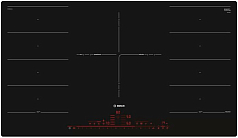Индукционная варочная панель Bosch PXV901DV1E на 5 конфорки, шириной 89.2 см, черный в Санкт-Петербурге