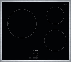 Индукционная варочная панель BOSCH PUC64RAA5E на 3 конфорки, шириной 58.3 см, черный в Санкт-Петербурге