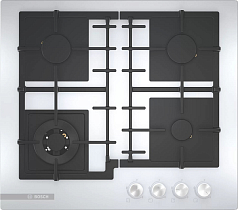 Газовая варочная панель Bosch PNH6B2O92R на 4 конфорки, шириной 59 см, белый в Санкт-Петербурге