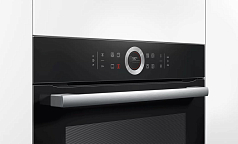 Духовой шкаф Bosch HBG675BB1 , электрический, шириной 59.4 см, черный, пиролитическая очистка в Санкт-Петербурге