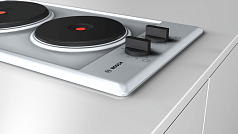 Электрическая варочная панель Bosch PEE389CF1 на 2 конфорки, шириной 28.8 см, нержавеющая сталь в Санкт-Петербурге