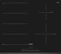 Индукционная варочная панель Bosch PXE631FC1E на 4 конфорки, шириной 59.2 см, черный в Санкт-Петербурге