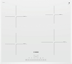 Индукционная варочная панель Bosch PUE652FB1E на 4 конфорки, шириной 59.2 см, белый в Санкт-Петербурге