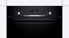 Духовой шкаф Bosch HBJ517YB0R , электрический, шириной 59.4 см, черный, традиционная очистка в Санкт-Петербурге