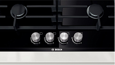 Газовая варочная панель Bosch PRP 626 B70E на 4 конфорки, шириной 60.6 см, черный в Санкт-Петербурге