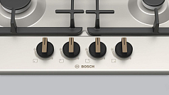 Газовая варочная панель Bosch PGP6B1B92R на 4 конфорки, шириной 58.2 см, жемчужно-белый в Санкт-Петербурге