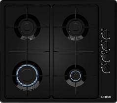 Газовая варочная панель Bosch PBP6C6B82Q на 4 конфорки, шириной 58 см, черный в Санкт-Петербурге