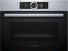 Компактный духовой шкаф Bosch CSG656BS2 , электрический, шириной 59.4 см, нержавеющая сталь, EcoClean очистка в Санкт-Петербурге