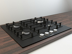 Газовая варочная панель Bosch PPP 616 B91E на 4 конфорки, шириной 59 см, черный в Санкт-Петербурге