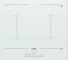 Индукционная варочная панель Bosch PVQ612FC5E на 4 конфорки, шириной 59.2 см, белый в Санкт-Петербурге