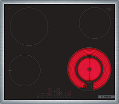 Электрическая варочная панель Bosch PKF645FP3E на 4 конфорки, шириной 58.3 см, черный в Санкт-Петербурге