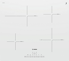 Индукционная варочная панель Bosch PUF612FC5E на 4 конфорки, шириной 59.2 см, белый в Санкт-Петербурге