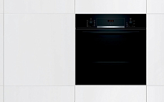 Духовой шкаф Bosch HBF514BB0R , электрический, шириной 59.4 см, черный, традиционная очистка в Санкт-Петербурге