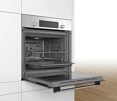 Духовой шкаф Bosch HBA513BS1 , электрический, шириной 59.4 см, нержавеющая сталь, традиционная очистка в Санкт-Петербурге