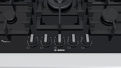 Газовая варочная панель Bosch PPQ7A6B90R на 5 конфорки, шириной 75.2 см, черный в Санкт-Петербурге