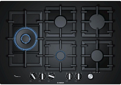 Газовая варочная панель Bosch PPS7A6M90 на 5 конфорки, шириной 75.2 см, черный в Санкт-Петербурге