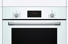 Духовой шкаф Bosch HBF114EW1R , электрический, шириной 59.4 см, белый, традиционная очистка в Санкт-Петербурге