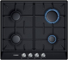 Газовая варочная панель Bosch PCP 616B80E на 4 конфорки, шириной 58.2 см, черный в Санкт-Петербурге