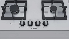Газовая варочная панель Bosch PPP6A2B20O на 4 конфорки, шириной 59 см, белый в Санкт-Петербурге