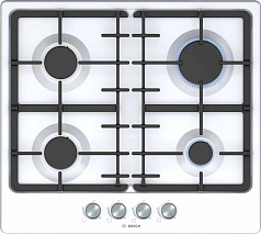 Газовая варочная панель Bosch PGP6B2O92R на #MN_TOTALQ# конфорки, шириной 58.2 см, белый в Санкт-Петербурге