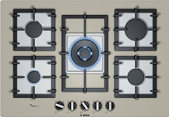 Газовая варочная панель Bosch PPQ7A8B90R на 5 конфорки, шириной 75.2 см, кварц в Санкт-Петербурге