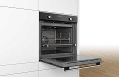 Духовой шкаф Bosch HRG2382S1 , электрический, шириной 59.4 см, черный, EcoClean очистка в Санкт-Петербурге