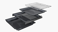 Духовой шкаф Bosch HMG 976KB1 , электрический, шириной 59.4 см, черный, пиролитическая очистка в Санкт-Петербурге