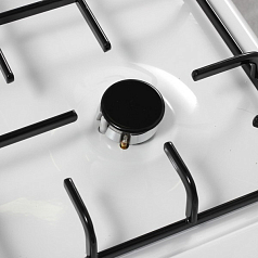 Газовая варочная панель Bosch PCP 612B80E на 4 конфорки, шириной 58.2 см, белый в Санкт-Петербурге