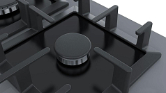 Газовая варочная панель Bosch PPP6A9B90R на 4 конфорки, шириной 59 см, темно-серебристый в Санкт-Петербурге