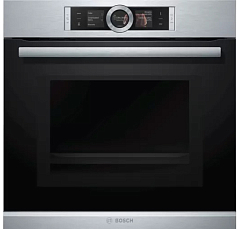 Духовой шкаф Bosch HMG636RS1 , электрический, шириной 59.5 см, нержавеющая сталь, EcoClean очистка в Санкт-Петербурге