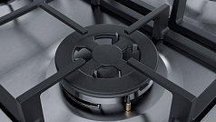 Газовая варочная панель Bosch PBH6C5B90R на 4 конфорки, шириной 58 см, нержавеющая сталь в Санкт-Петербурге