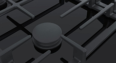 Газовая варочная панель Bosch PRP6A6D70R на 4 конфорки, шириной 60.6 см, черный в Санкт-Петербурге