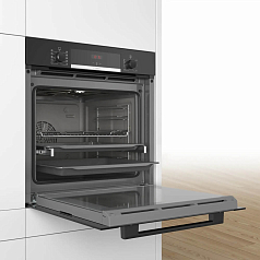 Духовой шкаф Bosch HBA3540B0 , электрический, шириной 59.4 см, черный, EcoClean очистка в Санкт-Петербурге