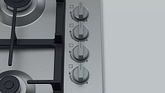 Газовая варочная панель Bosch PBP6C5B93R на 4 конфорки, шириной 58 см, нержавеющая сталь в Санкт-Петербурге