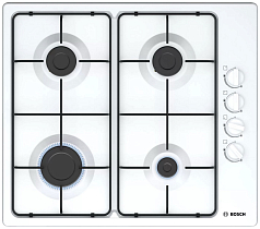 Газовая варочная панель Bosch PBP6C2B82O на 4 конфорки, шириной 58 см, белый в Санкт-Петербурге