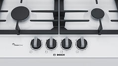 Газовая варочная панель Bosch PCP 6A2B90 на 4 конфорки, шириной 58.2 см, белый в Санкт-Петербурге