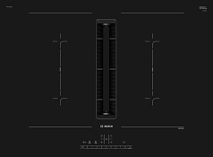 Индукционная варочная панель Bosch PVQ711F15E на 4 конфорки, шириной 71 см, черный в Санкт-Петербурге