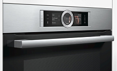 Компактный духовой шкаф Bosch CSG656BS2 , электрический, шириной 59.4 см, нержавеющая сталь, EcoClean очистка в Санкт-Петербурге