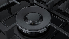 Газовая варочная панель Bosch PPQ7A6B90 на 5 конфорки, шириной 75.2 см, черный в Санкт-Петербурге