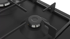 Газовая варочная панель Bosch PGP6B3B90R на 4 конфорки, шириной 58.2 см, черный в Санкт-Петербурге