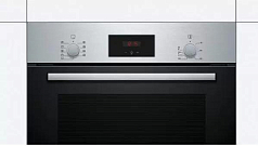 Духовой шкаф Bosch HBF114ES0 , электрический, шириной 59.4 см, нержавеющая сталь, AquaClean очистка в Санкт-Петербурге