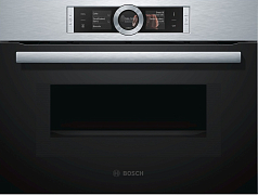 Компактный духовой шкаф Bosch CMG6764S1 , электрический, шириной 59.4 см, нержавеющая сталь, пиролитическая очистка в Санкт-Петербурге