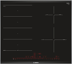 Индукционная варочная панель Bosch PXE675DC1E на 4 конфорки, шириной 60.6 см, черный в Санкт-Петербурге
