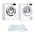 Комплект Bosch Serie 6 (WAT28682ME, WTU876HASN, WTZ27400)
